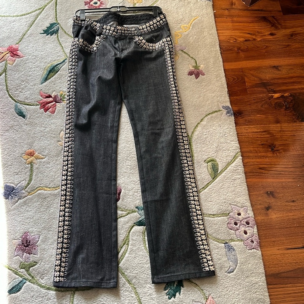 NORMAKAMALI beaded/embellished Jean